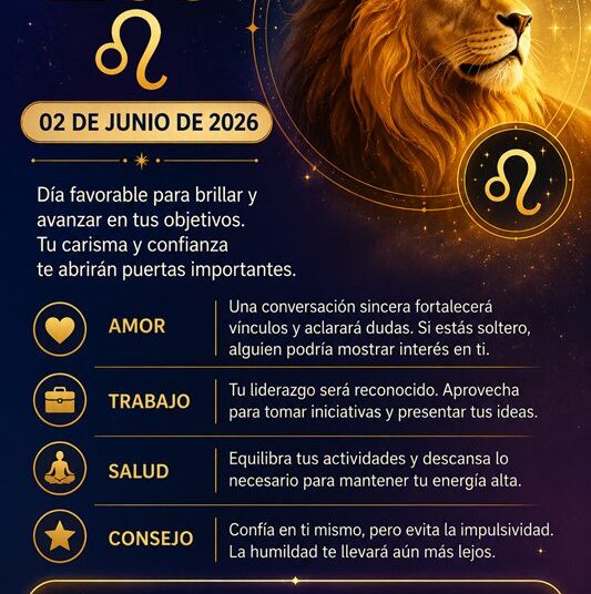 Horóscopo del 02 de junio de 2026
