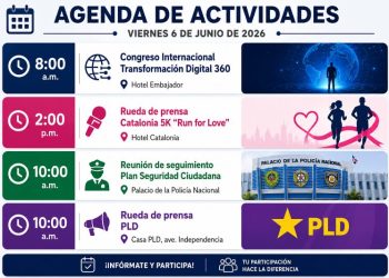 Agenda del día: lunes 8 de junio de 2026