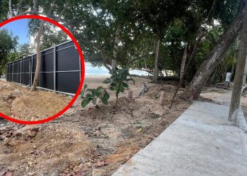 Retiran muro y valla publicitaria que afectaban acceso a zona de playa en Terrenas
