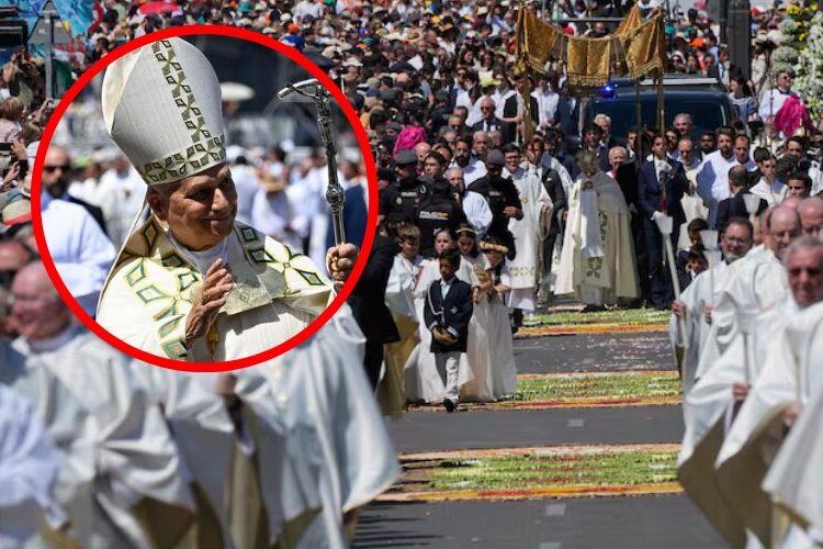 León XIV preside la procesión del Corpus Christi por las calles abarrotadas de Madrid
