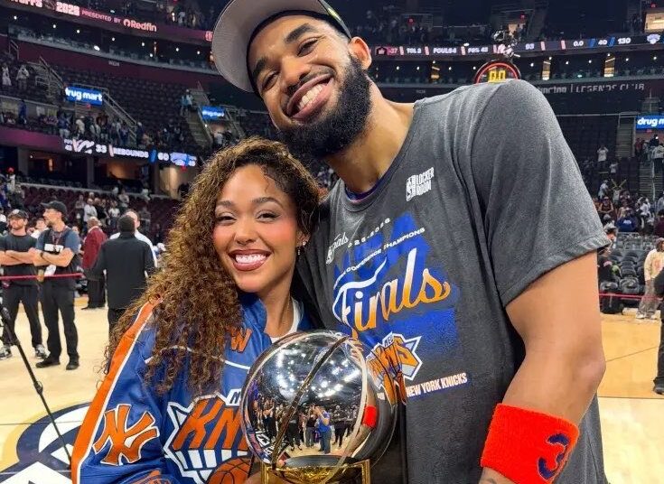 Novia de Karl-Anthony Towns, Jordyn Woods, no aprobó broma sobre renunciar al sexo rumbo al título de los Knicks