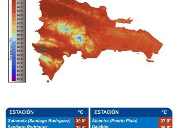 RD registra la temperatura más alta de 2026 con 39.9°C