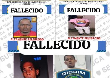 Cuatro presuntos asaltantes mueren en enfrentamiento con la Policía en Santo Domingo Este