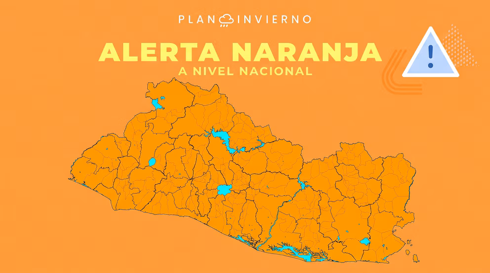 Declaran alerta naranja en El Salvador: “A partir de esta alerta están activos todos los protocolos”