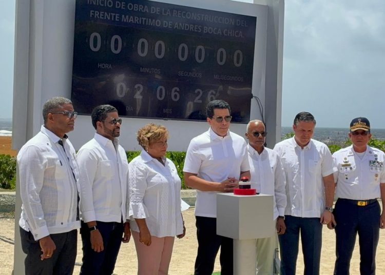 David Collado deja iniciados trabajos del Malecón de Andrés y Parque de Boca Chica