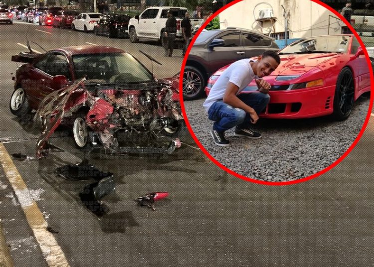 Accidente en la Autopista 30 de Mayo deja un vehículo partido en dos