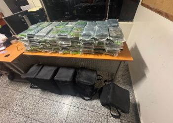 Ocupan en el AILA cinco bultos con 90 paquetes de presunta cocaína; arrestan a 11 personas