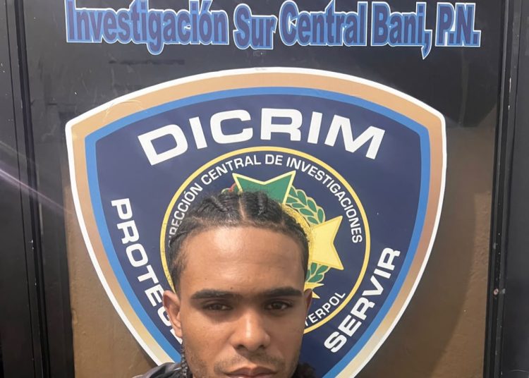 Joven se entrega voluntariamente tras seguimiento de la DICRIM por caso de herida con escopeta en Baní