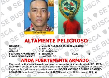 Policía Nacional activa búsqueda de presunto autor de homicidio ocurrido en La Vega