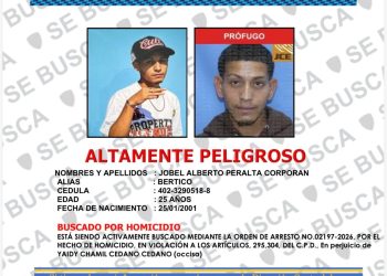 PN busca al acusado de ultimar a su pareja embarazada en Higüey; le exhorta a entregarse