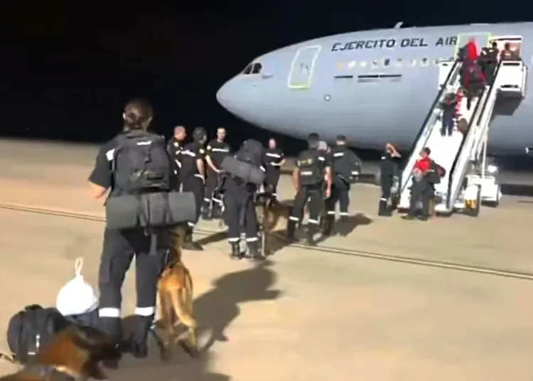 Vuela a Venezuela un avión militar español con efectivos de emergencias y rescate