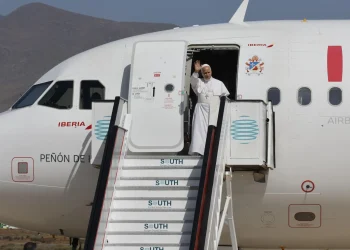 El avión de León XIV aterriza en Gran Canaria