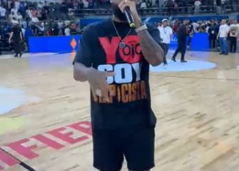 Lápiz Conciente pone el toque musical tras emocionante duelo entre RD y Estados Unidos en la Arena Banreservas