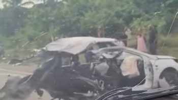 Accidente entre un carro y una patana deja varios heridos en la Circunvalación Santo Domingo