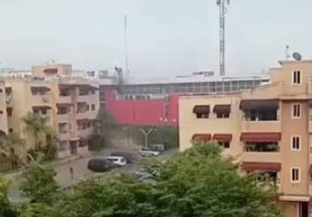 Incendio afecta supermercado Olé de la avenida Jacobo Majluta