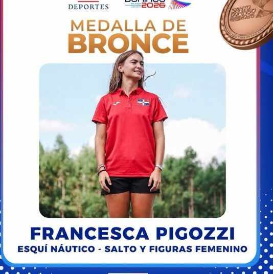 Francesca Pigozzi gana medalla de bronce para República Dominicana en esquí náutico