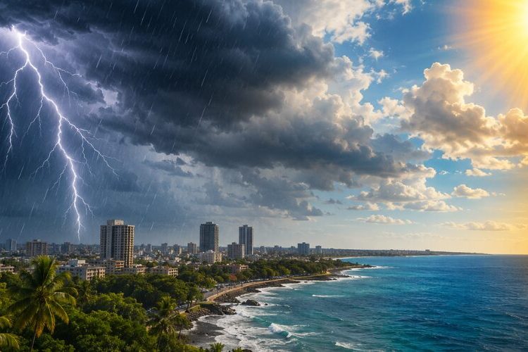 Onda tropical y vaguada provocarán aguaceros este sábado; calor seguirá intenso en el país