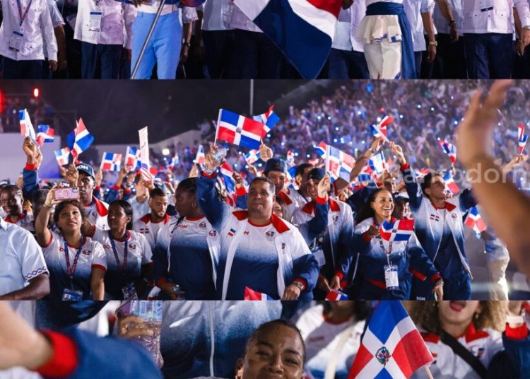 Delegación dominicana desfila con entusiasmo en la inauguración de Santo Domingo 2026