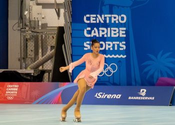 Letizia García Medina, la primera dominicana en competir en patinaje artístico en unos Centroamericanos