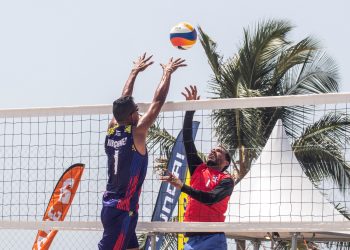 Venezuela supera a República Dominicana en volibol de playa masculino