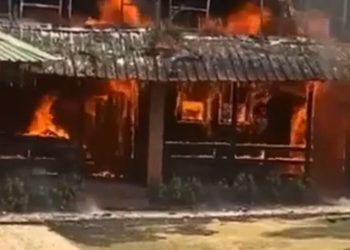 Incendio destruye campamento en Bayaguana; no se reportan víctimas