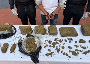 PN ocupa paquetes de presunta marihuana y arresta a un hombre en Capotillo