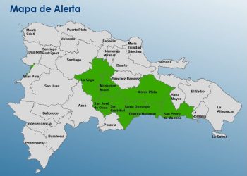 COE eleva a ocho las provincias bajo alerta verde por pronóstico de lluvias