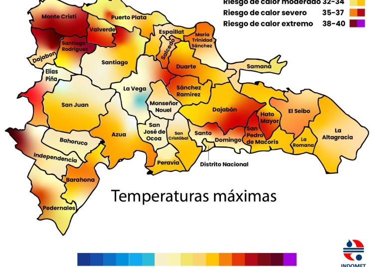 INDOMET advierte calor persistente y sensación térmica superior a 37 grados durante la próxima semana