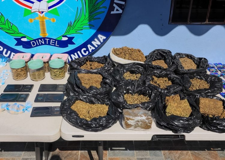 Operativo del DINTEL en Capotillo deja drogas, 46 tragamonedas y más de mil tarjetas destinadas a clonación