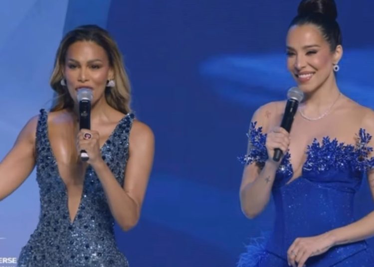 Caroline Aquino y Jessica Pereira se visten de azul en Miss República Dominicana para concienciar sobre el autismo
