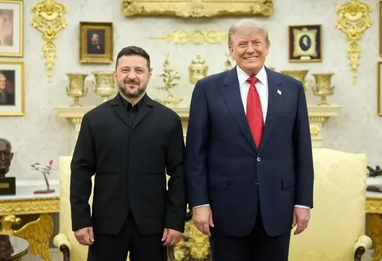 Donald Trump y Zelenski dialogan en la Casa Blanca sobre la fabricación ucraniana del sistema de misiles Patriot