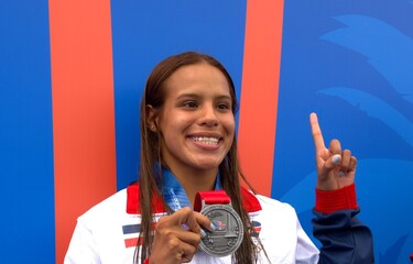 Victoria Garza conquista plata en clavados para República Dominica