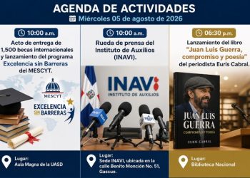 Agenda del día: jueves 6 de agosto de 2026