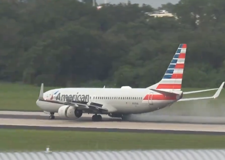 American Airlines reporta que avión a punto de aterrizar le explotaron los neumáticos en Chicago
