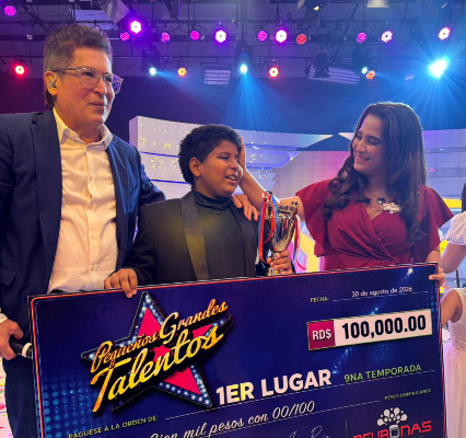 Luis Justo se alza con el primer lugar de la novena temporada de Pequeños Grandes Talentos
