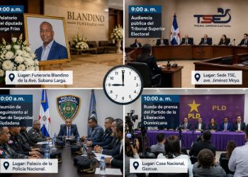 Agenda del día: martes 11 de agosto de 2026