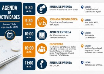 Agenda del día: viernes 14 de agosto del 2026