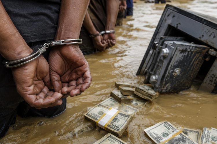 Detenidos 29 vecinos en Nepal por llevarse 60.000 dólares de una caja traída por la riada