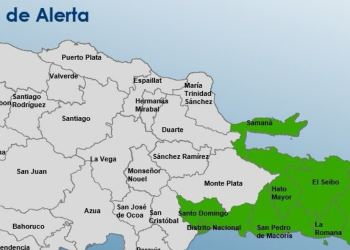 COE coloca 7 provincias y el Distrito Nacional en alerta verde por onda tropical