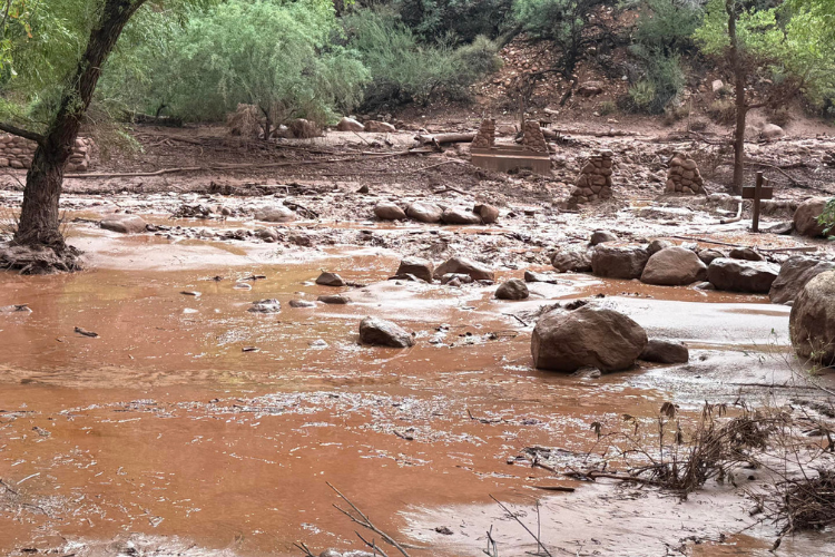 Evacúan a decenas de turistas del Gran Cañón tras fuertes inundaciones repentinas
