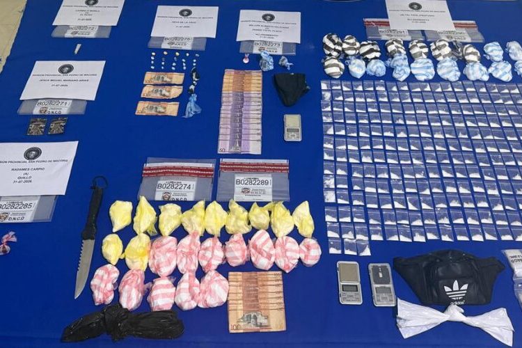 Apresan 5 personas y ocupan más de 4,000 gramos de diferentes drogas en el Este