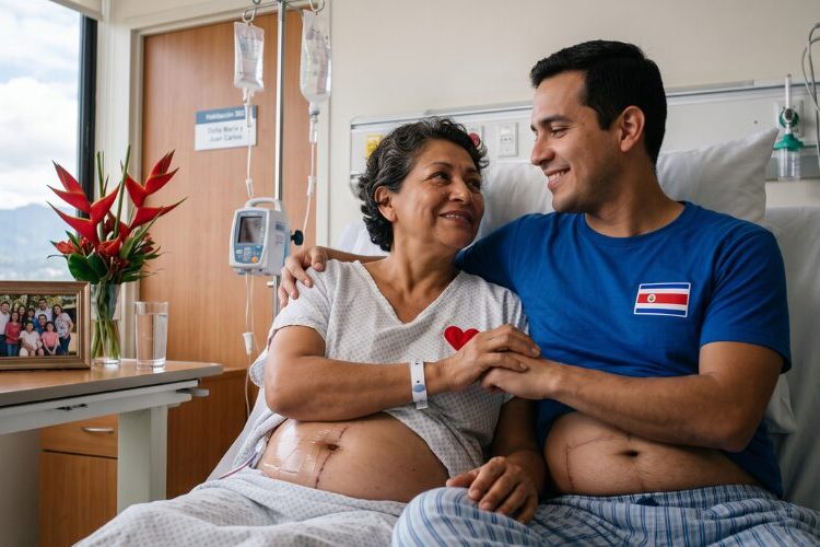 Madre costarricense afronta el cáncer gracias a trasplante de hígado donado por su hijo