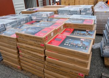 Decomisan 4.5 millones de cigarrillos y 961 televisores de contrabando