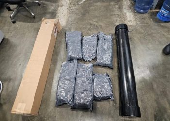 DNCD incauta seis paquetes de marihuana ocultos en un portaplanos en el AILA