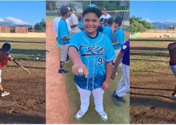 Yuniesky Mateo, de 11 años, deslumbra con su poder en showcase de la clase 2032