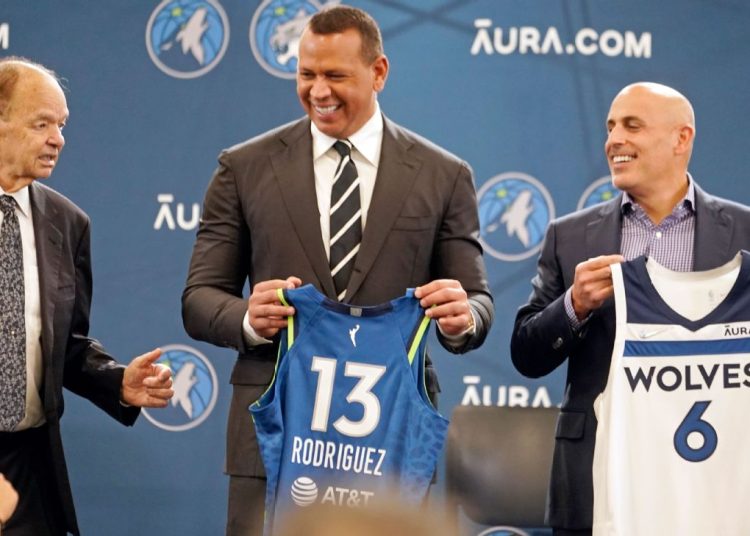 Alex Rodríguez aumentará su participación en los Timberwolves y Lynx