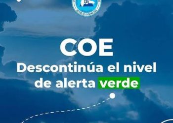 COE descontinúa alerta verde en Santo Domingo, el Distrito Nacional y San Juan