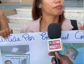 Familiares de joven agredido en Los Praditos claman justicia frente al Palacio de Justicia de Ciudad Nueva