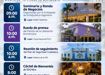 Agenda del día: lunes 21 de septiembre de 2026
