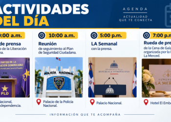 Agenda del día: lunes 7 de septiembre de 2026